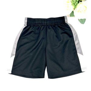 DSG Athletic Mesh Shorts Boys Youth Size XS 6-7 Black Gray Adjustable Waist